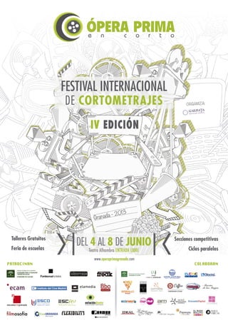 Cartel Oficial IV edición Festival Ópera Prima en Corto