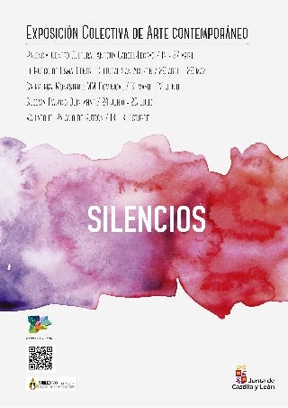 Cartel Exposición " Silencios" en Castilla y León
