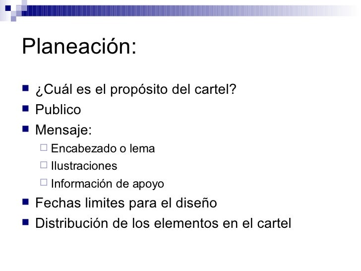 Cual Es El Proposito Del Cartel