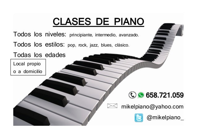 Resultado de imagen para clases de piano