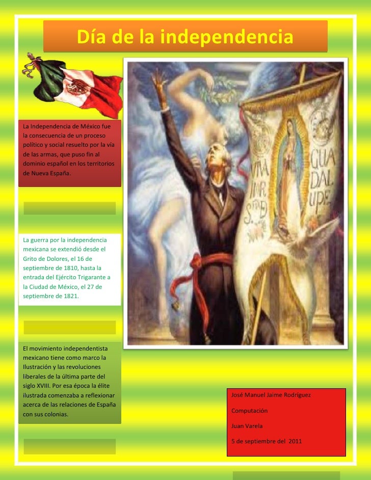 Cartel de dia de la independencia
