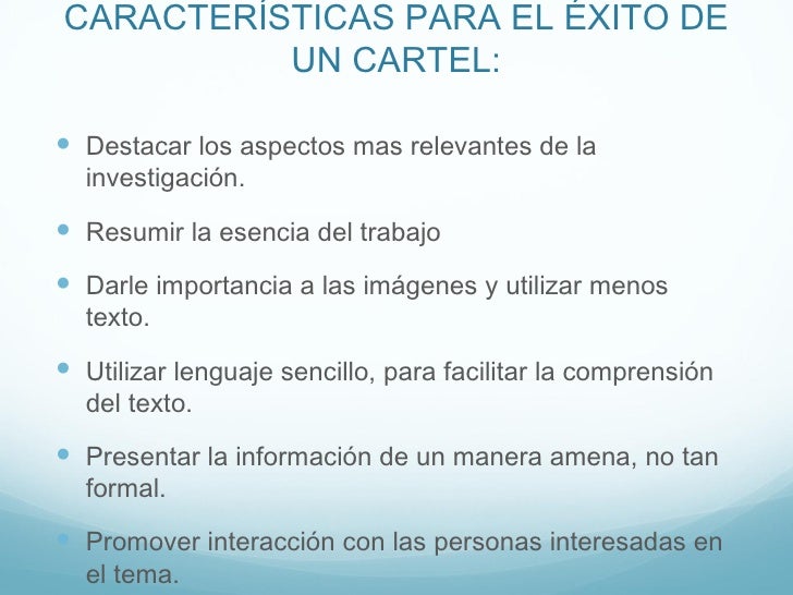 Cartel de invest.