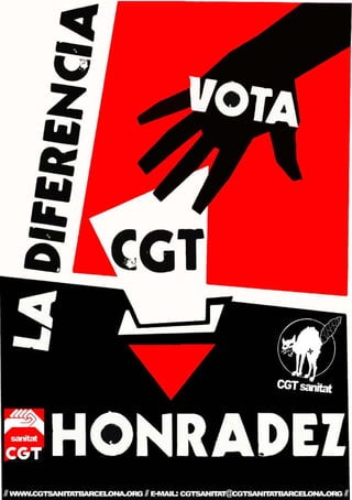 CARTEL ELECCIONES VOTA CGT - LA DIFERENCIA HONESTOS