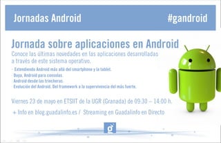 Guadalinfo transforma el territorio
+ Info en blog.guadalinfo.es / Streaming en Guadalinfo en Directo
 