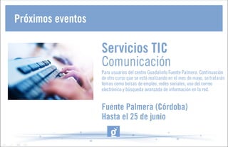 Guadalinfo transforma el territorio
 