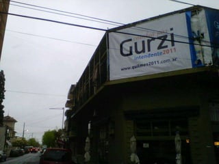 Ataque a un cartel de Gurzi - Quilmes