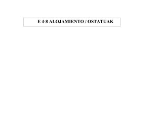 E 4-8 ALOJAMIENTO / OSTATUAK
 