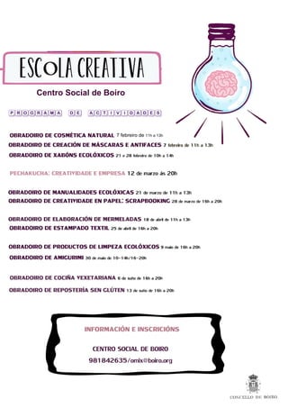 Cartel escola creativa 2015