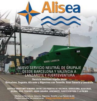 Grupaje neutral. Transporte marítimo a Canarias