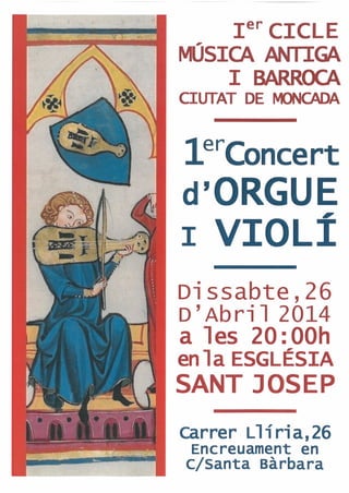 Concert orgue i violí abril 2014