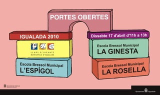 Cartell Portes Obertes Llars