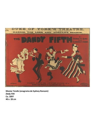 Mostar Yendis (anagrama de Sydney Ransom)
Dady Fith
Ca. 1897
40 x 28 cm
 