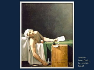 Jacques-
Louis David,
La mort de
Marat
 