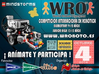 Cartel WRO Región de Murcia. Mindstorms