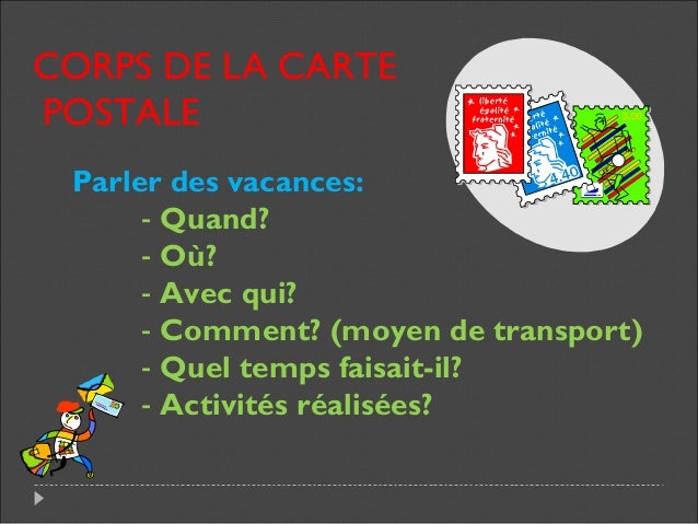 Carte Postale De Vacances