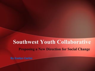 Southwest Youth Collaborative Proposing a New Direction for Social Change  By Evelyn Carter 