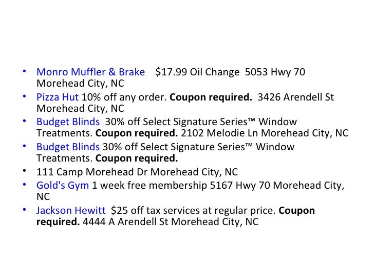 Monro Oil Change Coupon >> Carteret County Local Benefits Monro Oil Change Coupon >> Carteret County Local Benefits