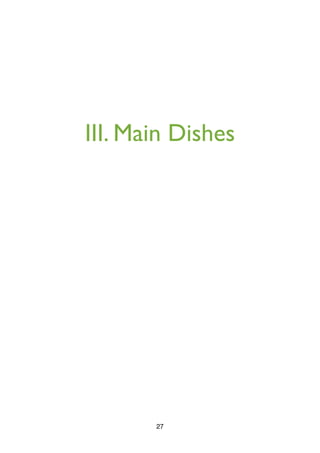 III. Main Dishes
27
 