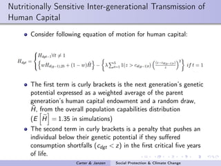 Social protection in the face of climate change: Targeting principles and financing mechanisms