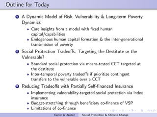Social protection in the face of climate change: Targeting principles and financing mechanisms