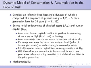 Social protection in the face of climate change: Targeting principles and financing mechanisms