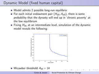 Social protection in the face of climate change: Targeting principles and financing mechanisms