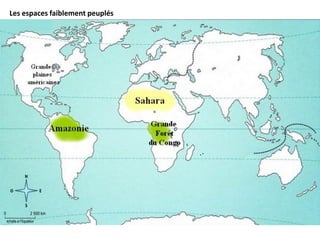 Les espaces faiblement peuplés
 