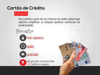 Peça plástica parte de um sistema de dados global que objetiva simplificar as relações jurídicas comerciais da modernidade. 
Dá garantia ao fornecedor 
facilita a compra  