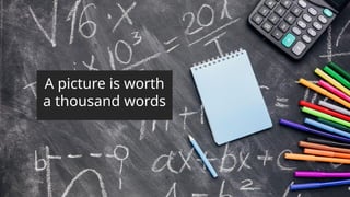 A picture is worth
a thousand words
 