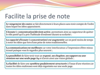 La prise de note en coursObligez la prise de note de manière cartographique durant un cours à titre expérimentalLe public le plus formaté à la linéarité est celui du secondaire…