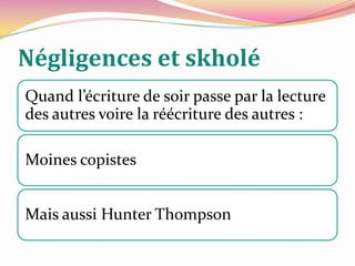 Une pensée par et pour soi-même