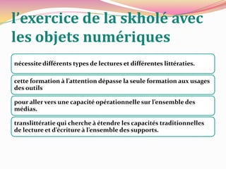 Qu’est-ce qu’on veut transmettre…