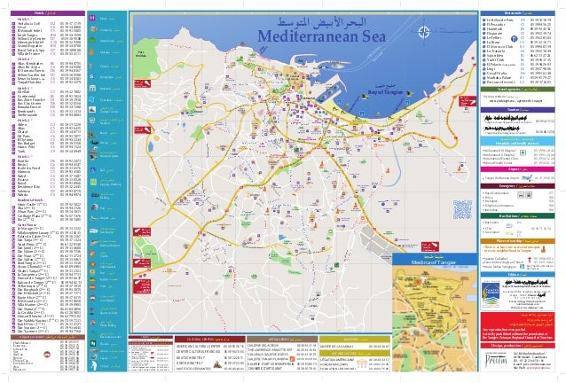 carte touristique tanger maroc