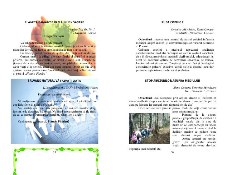 Carticica Cu Mesaje Fii Eco