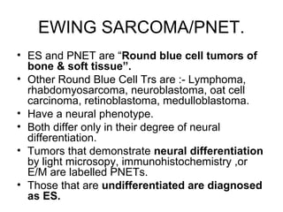 Pnet Sarcoma Cartilage forming tumors | PPT