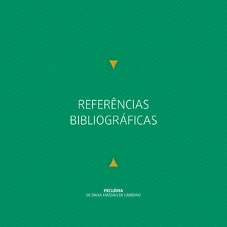 PECUÁRIA
DE BAIXA EMISSÃO DE CARBONO
REFERÊNCIAS
BIBLIOGRÁFICAS
 