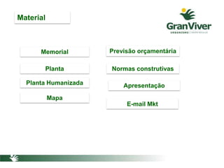 Material
Planta
Memorial Previsão orçamentária
Planta Humanizada Apresentação
Normas construtivas
E-mail Mkt
Mapa
 
