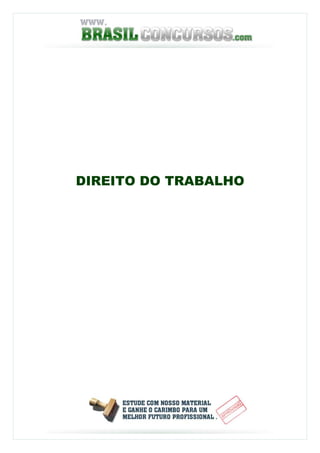 DIREITO DO TRABALHO
 
