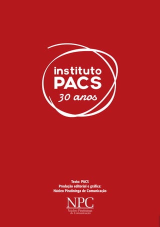 Julho / 2016
Saiba por que o afastamento
da presidenta Dilma é uma
ameaça à liberdade no Brasil
Texto: PACS
Produção editorial e gráfica:
Núcleo Piratininga de Comunicação
Se você é
trabalhador, trabalhadora,
aposentado, estudante,
negro ou negra,...
...você deve ficar
muito preocupado
com o que está
acontecendo.
Seus direitos
estão mesmo sendo
ameaçados e alguns
já estão sendo
cortados,...
...a reforma da
previdência adia sonho
da aposentadoria.
 