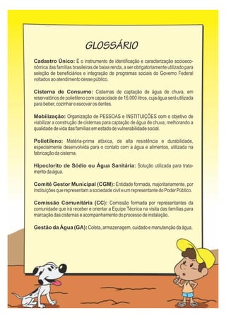 Cartilha - Programa Água para Todos