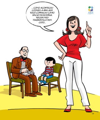 19
... como aconteceu
comigo, a Ana, que
você conheceu lá no
início da história.
Recebi meu
diagnóstico bem
cedo...
 
