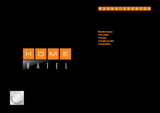 Área total do terreno: 6.346 m2
No
de unidades: 64 apartamentos
No
de torres: 1
No
de aptos, por andar: 8
No
de pavimentos: subsolo + térreo + 8 pavtos. tipo + duplex inferior + ático
TIPO DE UNIDADES
16 unidades: 1 suíte – 65m2
privativos
16 unidades: 2 suítes – 82m2
privativos
18 unidades: studio – 45m2
privativos
10 unidades: duplex (loft) – 73m2
privativos
2 unidades: cobertura duplex 1 suíte – 103 + 14m2
(terraço)
2 unidades: cobertura duplex 2 suítes – 107 + 30m2
(terraço)
Vagas: 73 vagas – estacionamento
Arquitetura e conceito de fachada: Baggio Schiavon Arquitetura
Paisagismo: Benedito Abbud Arquitetura Paisagística
Decoração de interiores: Zeca Amaral Arquitetos
Apartamento decorado: Perffectta – Eliza Schuchowski e Caroline Androsko
F C CTI IH É NA AC
MATE
RIAL
PRO
V
I S Ó R I
O
 