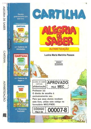 Cartilha alegria de saber pdf