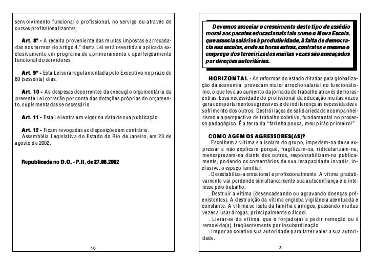 Artigo assedio moral