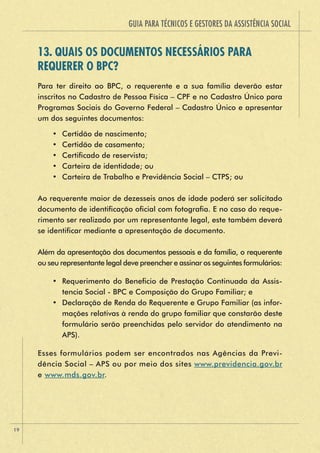 Cartilha bpc 2017 | PDF
