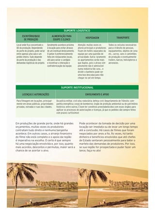 SUPORTE LOGÍSTICO

SUPORTE INSTITUCIONAL

Turismo Cinematográfico 15

 