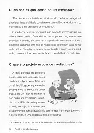 Cartilha de mediadores