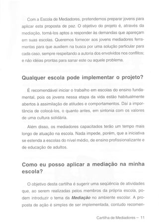 Cartilha de mediadores