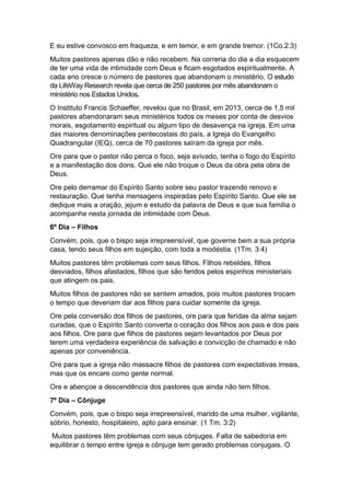 E eu estive convosco em fraqueza, e em temor, e em grande tremor. (1Co.2:3)
Muitos pastores apenas dão e não recebem. Na c...