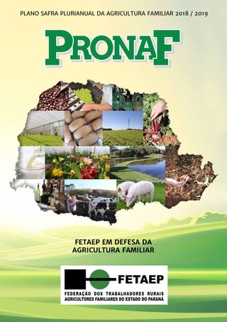PLANO SAFRA plurianual DA AGRICULTURA FAMILIAR 2018 / 2019
FETAEP EM DEFESA DA
AGRICULTURA FAMILIAR
 